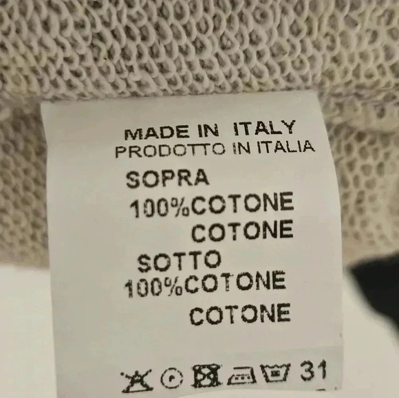 AMICI Two Tone Zip Sweatshirt NWT Made in Italy - Picture 5 of 13